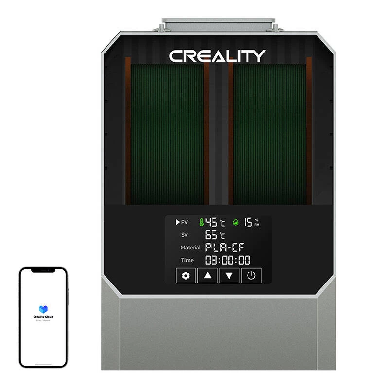 Suszarka do filamentu Creality Space Pi Plus — szara, do filamentów do drukarek 3D, 1 szt.