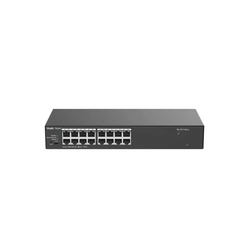 Niezarządzalny przełącznik Ruijie Networks RG-ES116G-L L2 Gigabit Ethernet 16 portów