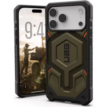 UAG Urban Armor Gear Monarch Pro MagSafe Case | Apple iPhone 17 Pro Max | kevlar element Green | 11451411397B (11451411397B)