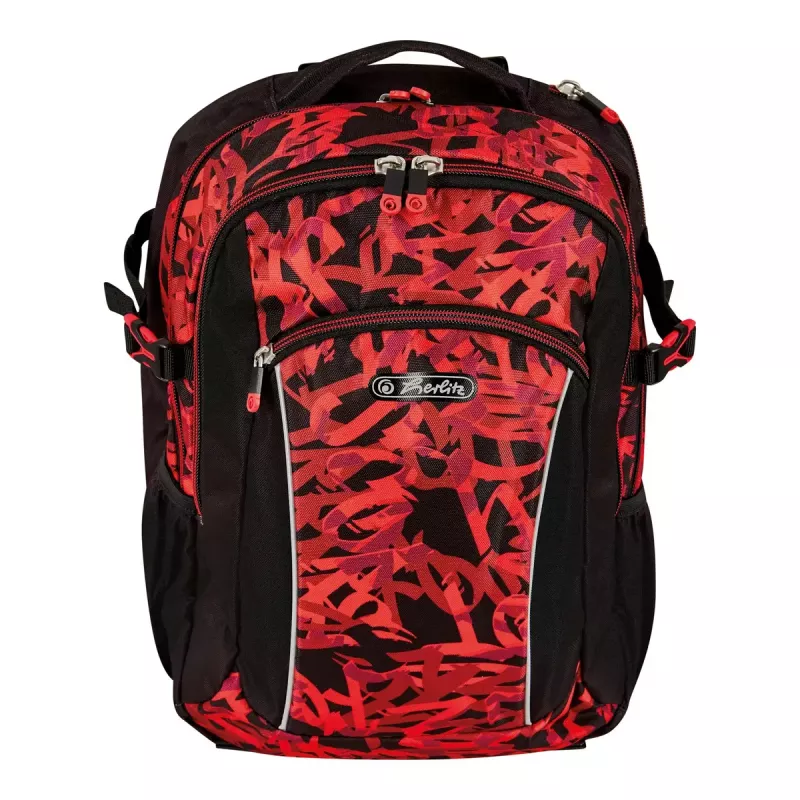 Sports backpack Herlitz Ultimate Graffiti Czarny czerwony