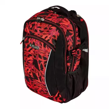 Sports backpack Herlitz Ultimate Graffiti Czarny czerwony