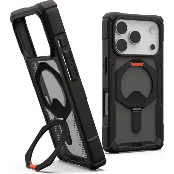 UAG Urban Armor Gear Plasma XTE MagSafe Kickstand Case | Apple iPhone 17 Pro | czarny/pop pomarańczowy | 114527114097 (114527114097)