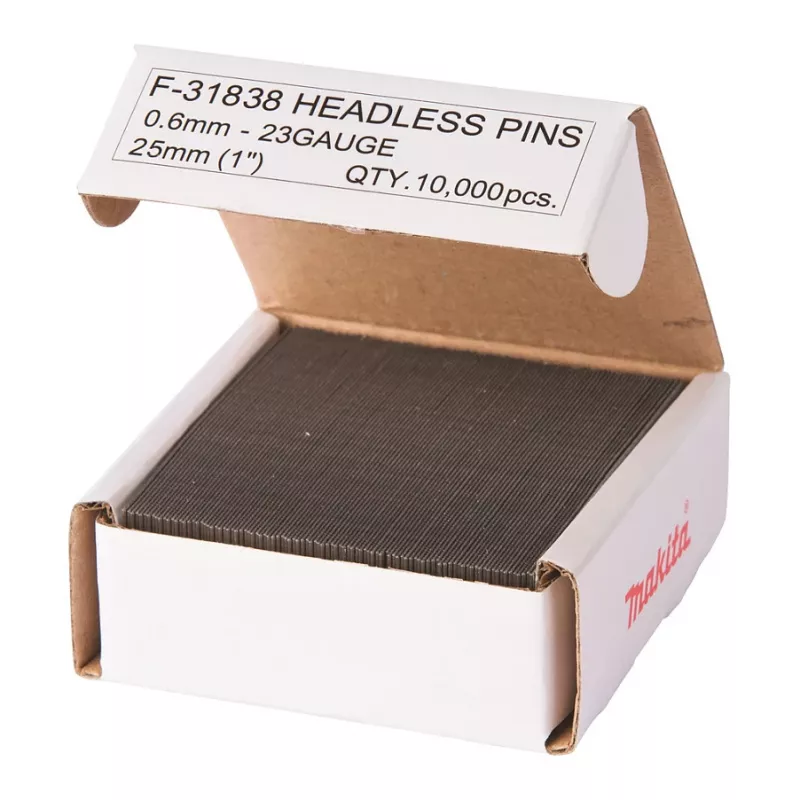 Makita F-31838 gwoździe sztyftowe ocynkowane, 0,6 x 25 mm, 23 Ga, 10000 szt.