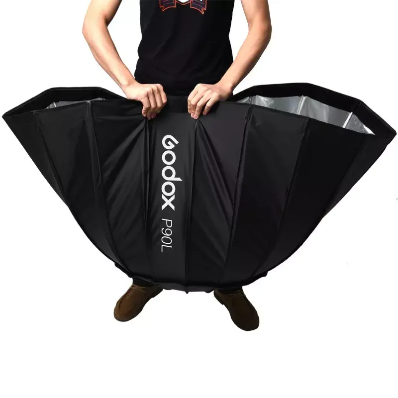 Softbox Godox P90L 90 cm czarny nylon poliester z dyfuzorami
