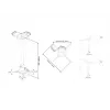 Uchwyt sufitowy Multibrackets M Universal Projector 300-480 z precyzyjną regulacją