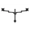 Multibrackets M VESA Deskmount Officeline Dual Czarny Clamp/Bolt-through 16kg 15-30in