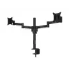 Multibrackets M VESA Deskmount Officeline Dual Czarny Clamp/Bolt-through 16kg 15-30in