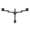 Multibrackets M VESA Deskmount Officeline Dual Czarny Clamp/Bolt-through 16kg 15-30in