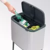 Kosz na śmieci Brabantia 316227 34L prostokątny plastikowo-stalowy