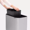 Kosz na śmieci Brabantia 316227 34L prostokątny plastikowo-stalowy