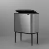 Kosz na śmieci Brabantia 316227 34L prostokątny plastikowo-stalowy
