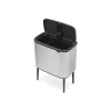 Kosz na śmieci Brabantia 316227 34L prostokątny plastikowo-stalowy