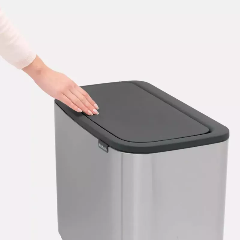 Kosz na śmieci Brabantia 316227 34L prostokątny plastikowo-stalowy