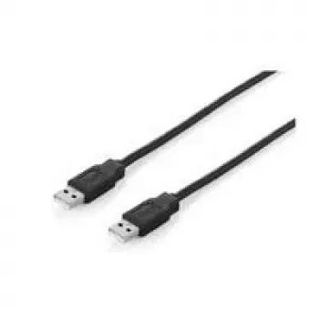 Kabel EQUIP USB 2.0 A->A 3m S/S czarny (128871)
