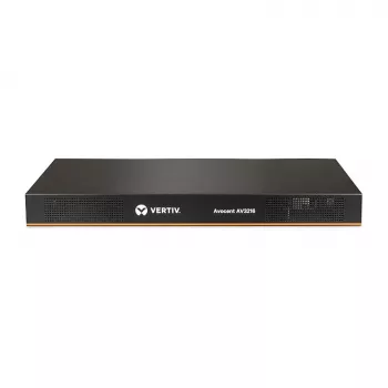 Przełącznik KVM Vertiv AV3216-001 — 16-portowy z 1 użytkownikiem lokalnym i 1 zdalnym