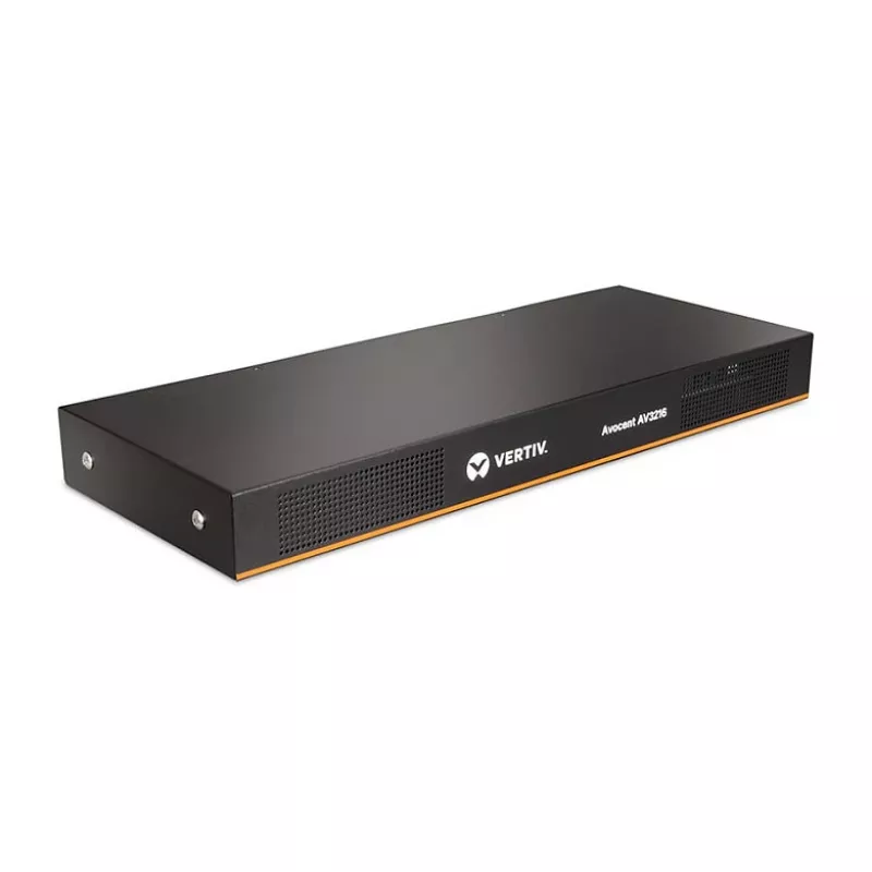 Przełącznik KVM Vertiv AV3216-001 — 16-portowy z 1 użytkownikiem lokalnym i 1 zdalnym