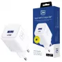 Ładowarka sieciowa 3MK Hyper Charger PD 33W GaN QC4+ biała — USB‑C PD 33W, GaN, Quick Charge 4+