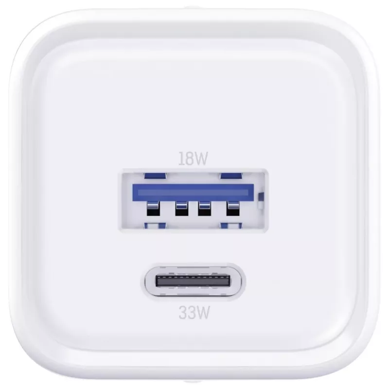 Ładowarka sieciowa 3MK Hyper Charger PD 33W GaN QC4+ biała — USB‑C PD 33W, GaN, Quick Charge 4+