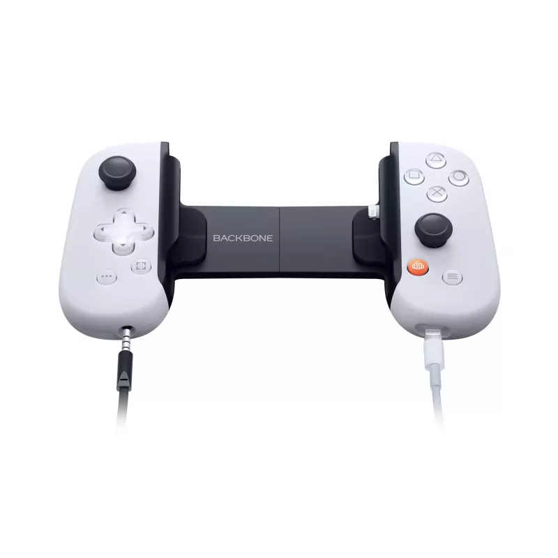 Gamepad Backbone One for iPhone PlayStation Edition biały — przewodowy kontroler Lightning dla PC, PlayStation, Xbox, iOS