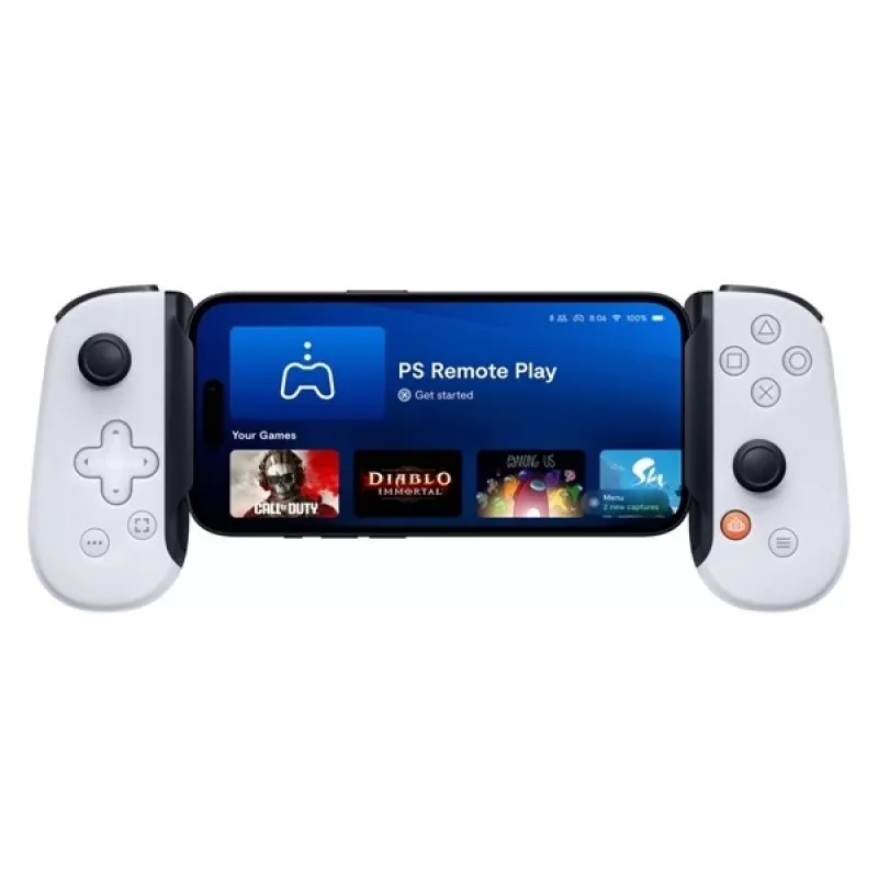 Gamepad Backbone One for iPhone PlayStation Edition biały — przewodowy kontroler Lightning dla PC, PlayStation, Xbox, iOS