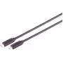 Kabel USB S/CONN 13-63035 USB4 Gen 3x2 2 m USB C czarny