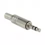 Złącze przewodowe DELOCK 65532, 3,5 mm metalowe, srebrne
