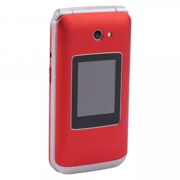 Telefon z klapką Olympia VITUS 4G — 2,8 cala (7,11 cm) LCD, Bluetooth, radio FM, 147 g, czerwony