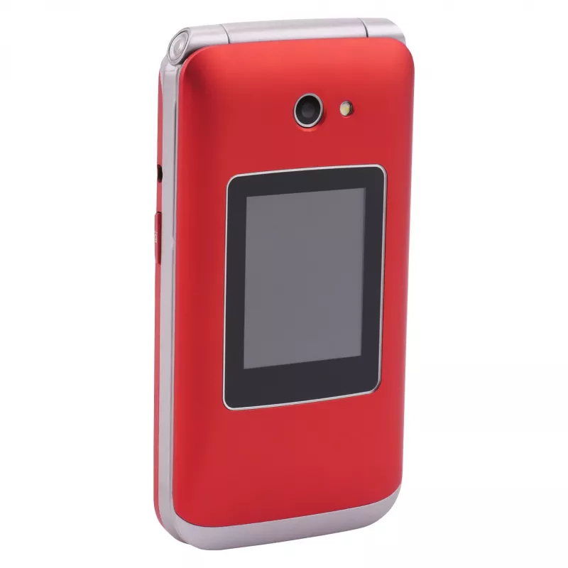 Telefon z klapką Olympia VITUS 4G — 2,8 cala (7,11 cm) LCD, Bluetooth, radio FM, 147 g, czerwony