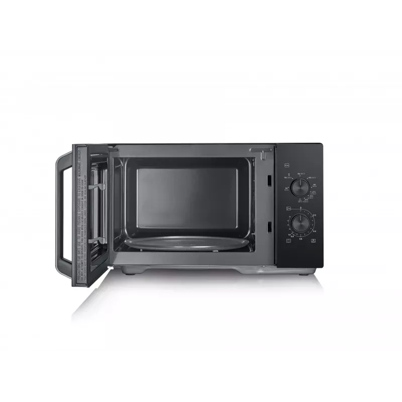 Kuchenka mikrofalowa z grillem SEVERIN MW 7792, wolnostojąca, 20 l, 900 W, czarna, przyciski i pokrętło