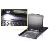 Przełącznik KVM ATEN CL1308N 8-portowy, klawiatura i mysz USB/PS/2, 19-calowy LCD, 1U rack, czarny