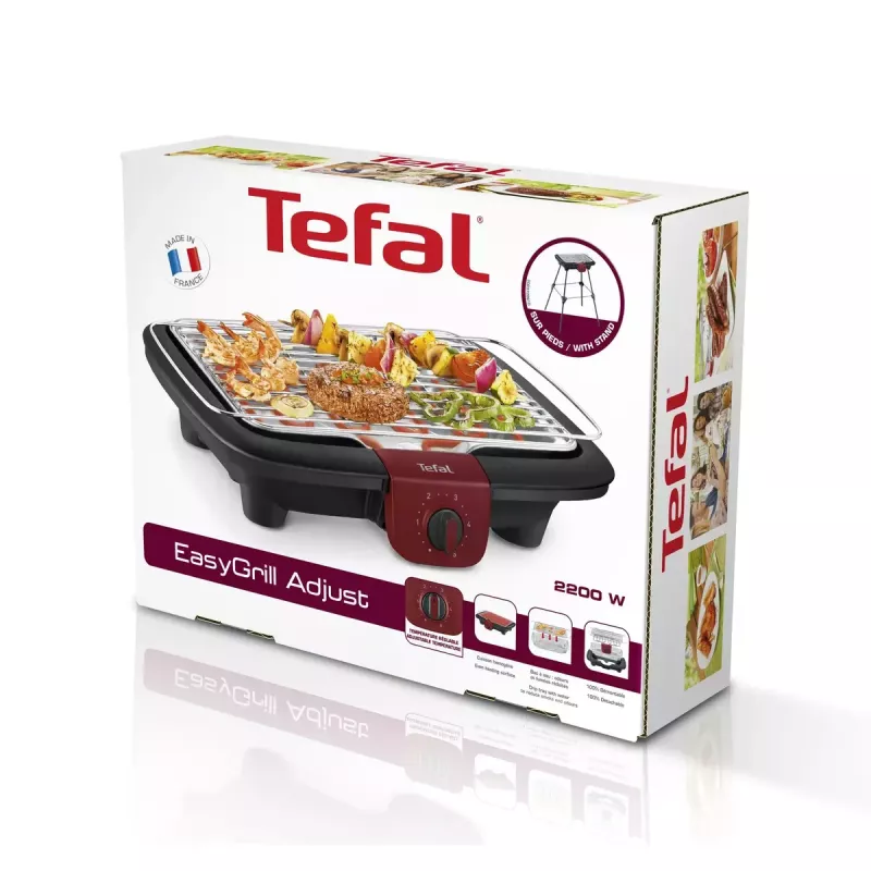 Stołowy grill elektryczny Tefal BG90F5 Czarny Stal nierdzewna 2300W
