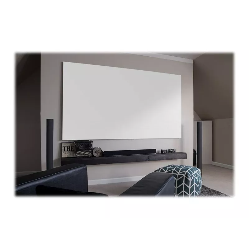 Elite Screens | Stały ekran projekcyjny w ramie | AR110WH2 | Przekątna 110 cali | 16:9 | Czarny