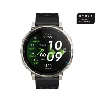 Smartwatch Amazfit Active 3 — 1,32 cala (3,35 cm) AMOLED 466×466 px, GPS, 365 mAh, pasek silikonowy