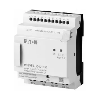 EATON przekaźnik sterowniczy EASY-E4-DC-12TCX1 24 VDC, 8 wyjść (4 przełączne) model 197214