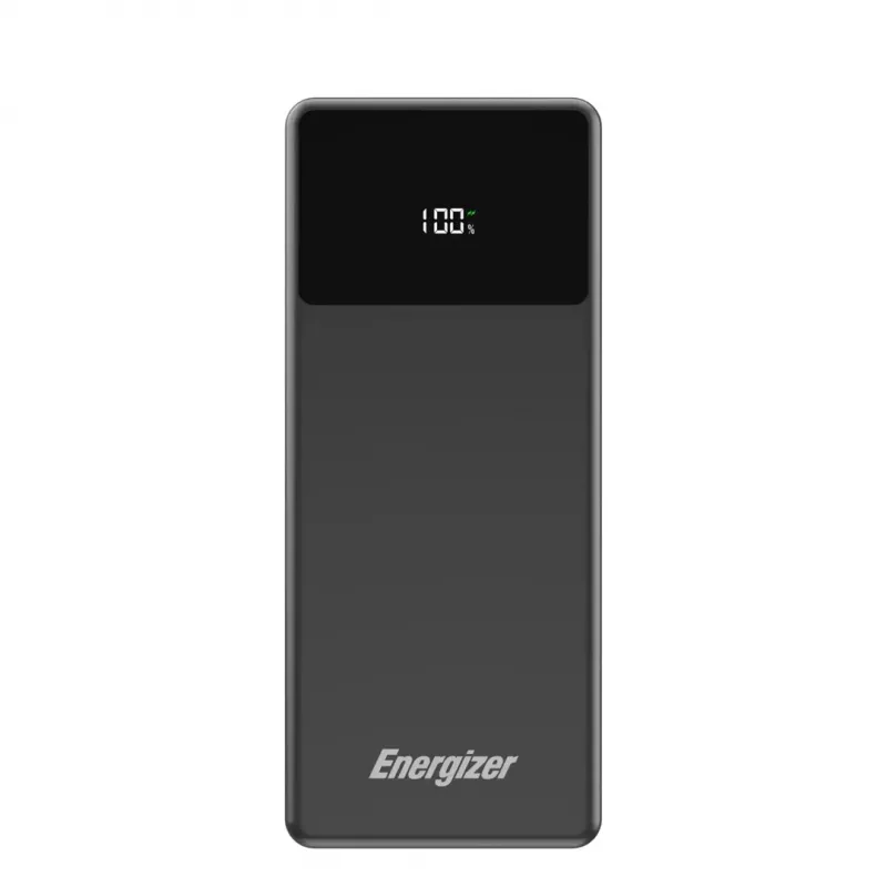 Powerbank Energizer UE27062PQ — 27000 mAh LiPo, 65 W całkowitej mocy, 3 urządzenia, Czarny