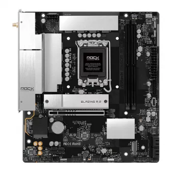 Płyta główna ASRock B860M Rock WiFi (mATX, Intel LGA 1851, DDR5, HDMI, DisplayPort)