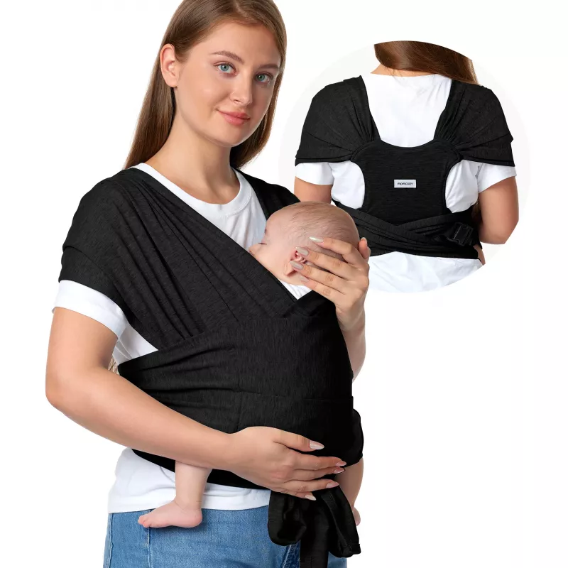 Momcozy Baby Wrap Carrier Czarny | Nosidełko dla dziecka |
