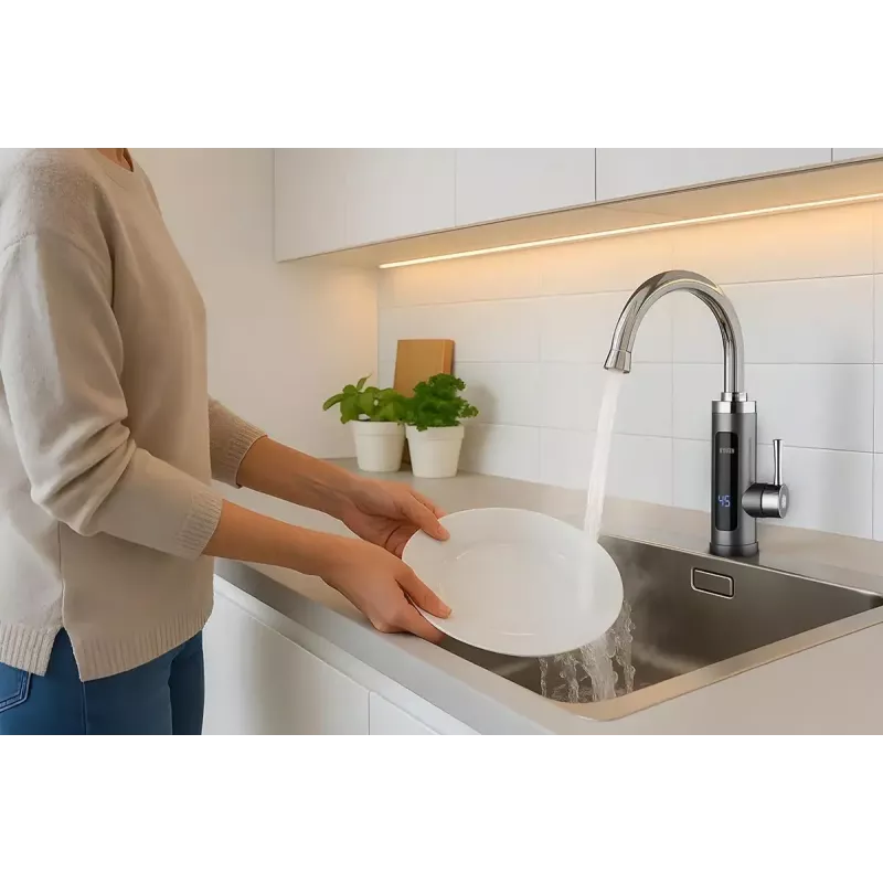 Przepływowy podgrzewacz wody NOVEEN IWH480 — natychmiastowy elektryczny podgrzewacz wody, model IWH480