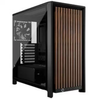 Obudowa PC CORSAIR Mid-Tower FRAME 4000D RS Wood — Czarna / Orzech