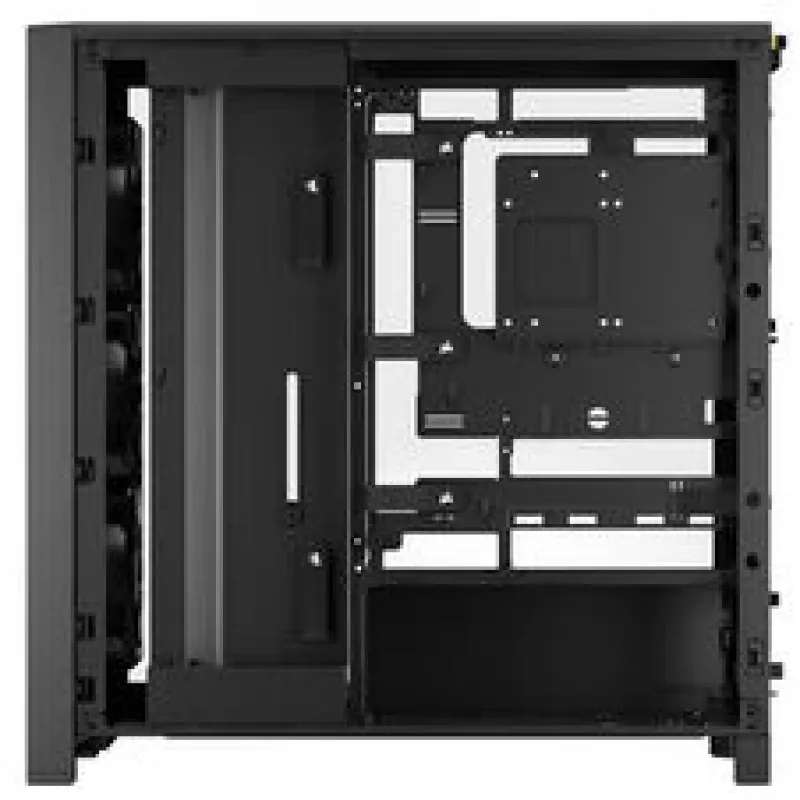 Obudowa PC CORSAIR Mid-Tower FRAME 4000D RS Wood — Czarna / Orzech