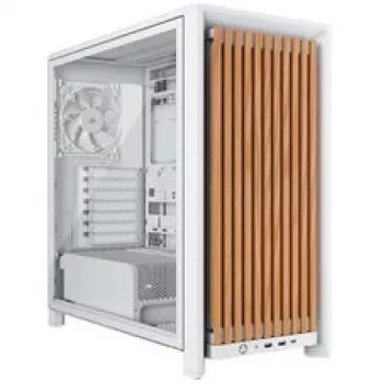 Mid-Tower PC Case CORSAIR FRAME 4000D RS Wood biały/Oak, Mid-Tower ATX-Kompatybilny, Tempered Glass