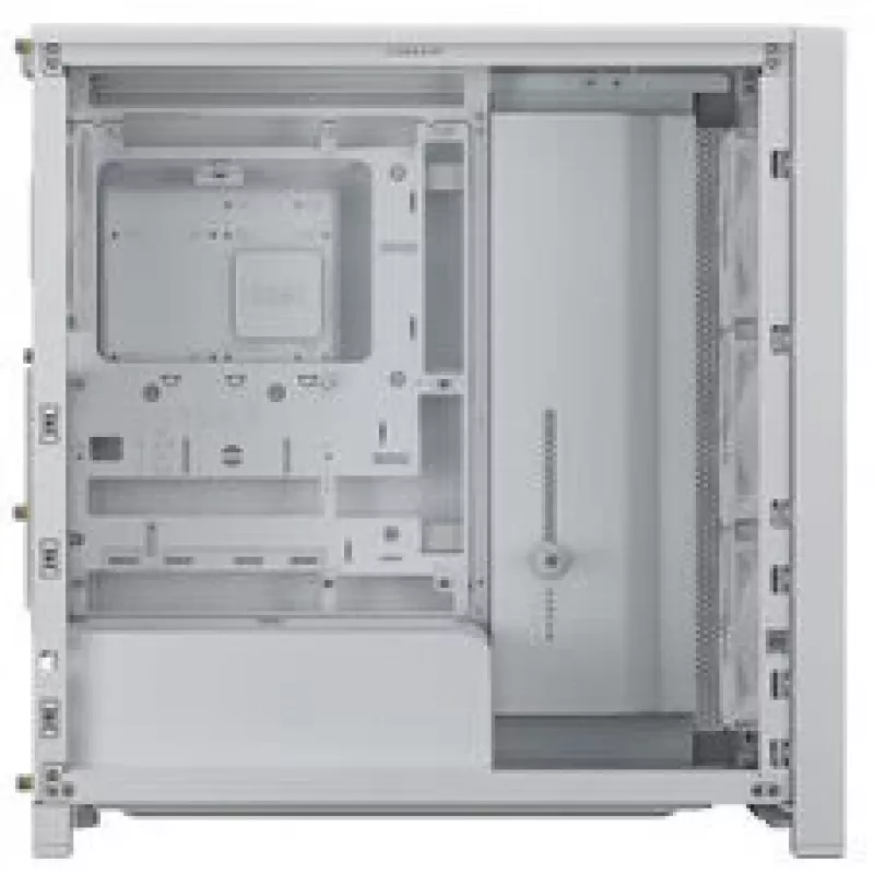Mid-Tower PC Case CORSAIR FRAME 4000D RS Wood biały/Oak, Mid-Tower ATX-Kompatybilny, Tempered Glass