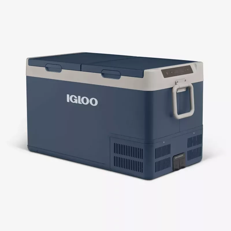 Lodówka turystyczna Igloo ICF 80DZ 83 L elektryczna (AC/DC, 100–240 V) niebieska/szara