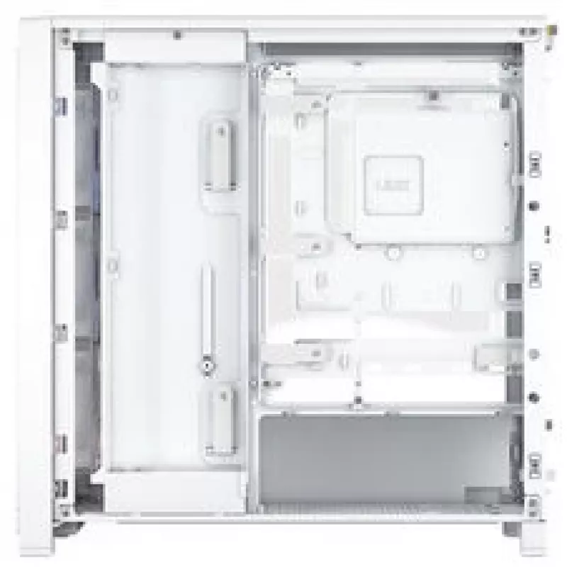 Corsair FRAME 4000X RS PC-Gehäuse, Midi-Tower, E-ATX - 4x RS120-Lüfter, weiß