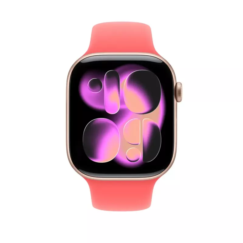 Apple Watch Sport Band Bright Guava dla 46mm (S/M) – Zapasowy pasek sportowy
