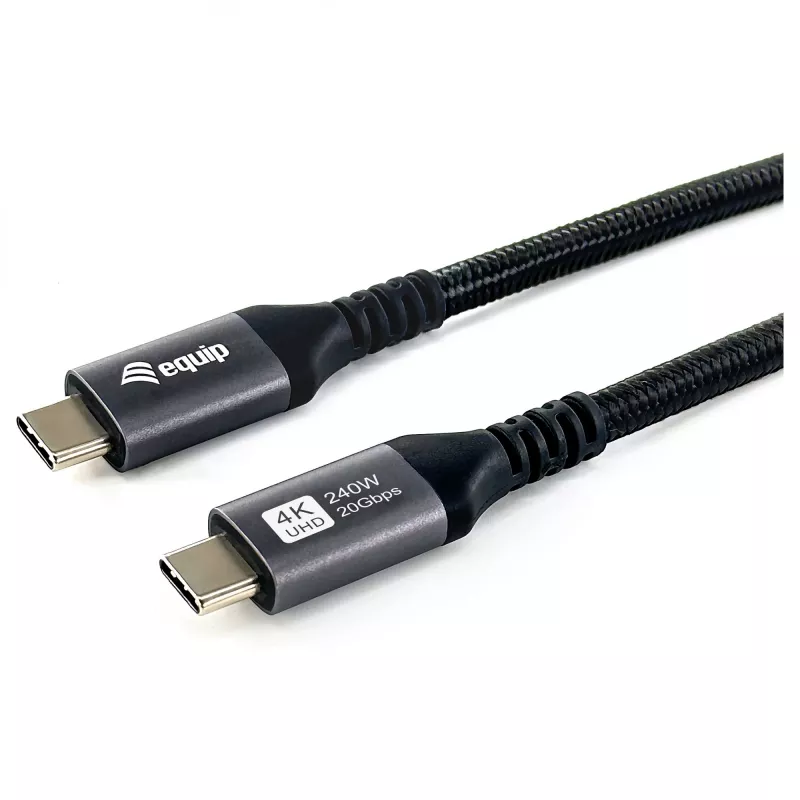 Kabel EQUIP USB4 Gen 2x2 C–C 3,0 m, PD 100W, 4K/60Hz, 20 Gb/s, czarny