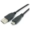Kabel EQUIP USB 2.0 C na A M/M, 0,3 m, USB 2.0 480 Mbps, styki niklowane, czarny