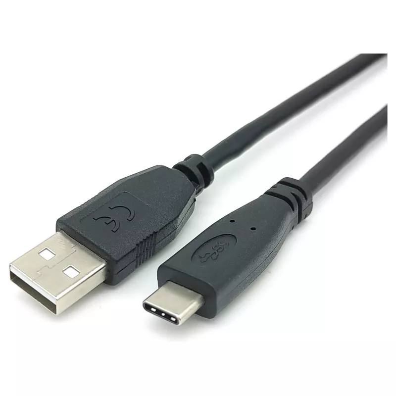 Kabel EQUIP USB 2.0 C na A M/M, 0,3 m, USB 2.0 480 Mbps, styki niklowane, czarny