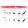 Kabel EQUIP USB 2.0 C na A M/M 0,5 m, USB 2.0, 0,48 Gbit/s, styki niklowane, czarny