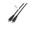 Kabel USB-C na USB-C 2.0 EQUIP 128833, 0,5 m, PD 60 W, 0,48 Gbit/s, styki niklowane, czarny